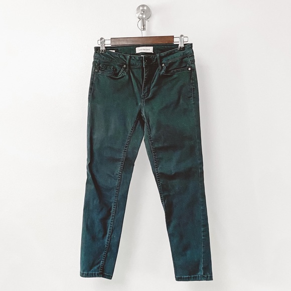 Calvin Klein Jeans Casual Winter‎ Preppy Holiday Chic Ankle Skinny Denim Jeans - Picture 2 of 10